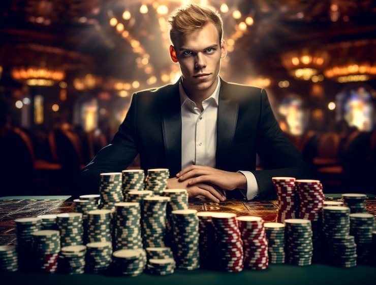 Antarmuka taruhan Free Bet Blackjack di super slot dengan tombol aksi yang jelas